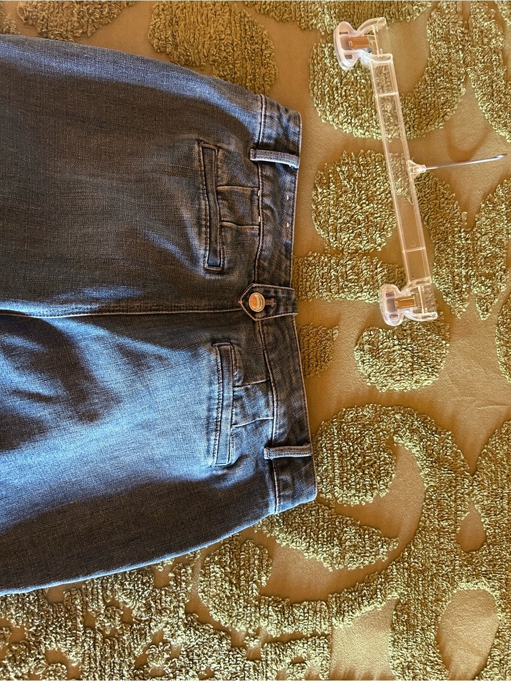 Talbots Mid-Blue Cropped Button-Front Jeans - Picture 6 of 6